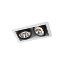 R54 up LED BLACK frame + BLACK int. + BLACK ring / WW - 10° / Driver incl. / dimmable (TRIAC/IGBT)      IP20