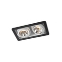 R54 up LED BLACK frame + BLACK int. + BLACK ring / WW - 25° / Driver incl. / dimmable (PUSH-DIM or 1-10V)      IP20