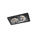 R54 up LED BLACK frame + BLACK int. + BLACK ring / WW - 40° / Driver incl. / dimmable (PUSH-DIM or 1-10V)      IP20