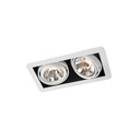 R70 in WHITE ring + BLACK frame + WHITE int. / Transf. excl. / Bulbs excl.      IP20