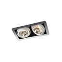 R70 in WHITE ring + WHITE frame + BLACK int. / Transf. excl. / Bulbs excl.      IP20