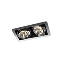 R70 in CHROME ring + WHITE frame + BLACK int. / Transf. excl. / Bulbs excl.      IP20