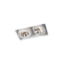 R70 in WHITE ring + BLACK frame + BLACK int. / Transf. excl. / Bulbs excl.      IP20