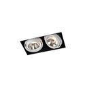 R70 in WHITE ring + CHROME frame + BLACK int. / Transf. excl. / Bulbs excl.      IP20