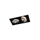 R70 in BLACK ring + CHROME frame + BLACK int. / Transf. excl. / Bulbs excl.      IP20