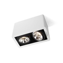 R70 up WHITE frame + WHITE int. + BLACK ring / Transf. incl. / Bulbs excl. / dimmable (TRIAC/IGBT)      IP20