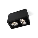 R70 up BLACK frame + WHITE int. + BLACK ring / Transf. incl. / Bulbs excl. / dimmable (TRIAC/IGBT)      IP20