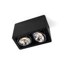 R70 up BLACK frame + WHITE int. + CHROME ring / Transf. incl. / Bulbs excl. / dimmable (TRIAC/IGBT)      IP20