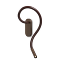 Scar-Leather 1FD built-in NICKEL / SADDLE leather flex L500mm / WW - 42° / Driver incl. / dimmable 500mA (PUSH-DIM) or (1-10V)114LM 2700K CRI93 IP50