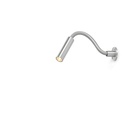 Scar-Led 1FD built-in 45 ALU frame + BLACK flex L200mm / WW - 40° / Driver incl. (remote mounting) / dimmable 500mA (DALI)157LM 2700K CRI93 IP50