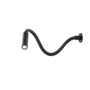 Scar-Led 1FD built-in 45 BLACK frame + BLACK flex L400mm / WW - 40° / Driver incl. (remote mounting) / non-dimmable157LM 2700K CRI93 IP50