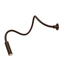 Scar-Led 1FD built-in 45 BRONZE frame + BRONZE flex L750mm / WW - 25° / Driver incl. (remote mounting) / non-dimmable157LM 2700K CRI93 IP50