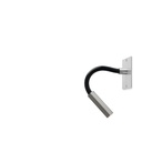 Scar-Led 1FD built-in 95 ALU frame + BLACK flex L200mm / WW - 25° / Driver incl. (remote mounting) / non-dimmable157LM 2700K CRI93 IP50