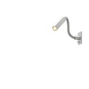 Scar-Led 1FDS built-in 60 ALU frame + BLACK flex L200mm / WW - 10° / Switch + driver incl. (remote mounting) / non-dimmable114LM 2700K CRI93 IP50