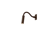 Scar-Led 1FDS built-in 60 BLACK frame + BLACK flex L200mm / WW - 10° / Switch + driver incl. (remote mounting) / dimmable 500mA (PUSH-DIM)157LM 2700K CRI93 IP50