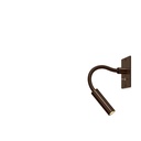 Scar-Led 1FDS built-in 95 BLACK frame + BLACK flex L200mm / WW - 25° / Switch + driver incl. (remote mounting) / dimmable 500mA (PUSH-DIM) 157LM 2700K CRI93 IP50