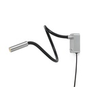 Scar-Led 1FDS built-up plug BLACK frame + BLACK flex L400mm / WW - 10° / Driver + switch incl. / non-dimmable114LM 2700K CRI93 IP50