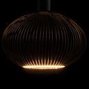 LED FLOATING FILO BLACK OVALE 300 - 6W - CRI90 - 2200K - E27  - 450LM