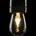 24V LED Mini Rustica clear - 1,5W - CRI90 - 2200K - E27  - 110LM