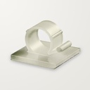 Self Adhesive Clip 25x25mm Natural 13mm