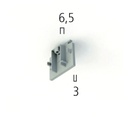 555 0 1217 6 3~ENDCAP WHITE