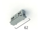 555 1 1206 2 3~EL. STRAIGHT COUPLER BLACK