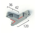 555 1 1212 6 3~T-COUPLER, EARTH INS. RIGHT white
