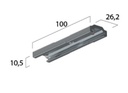 3~ Eutrac Onetrack mechanical coupler, black