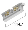 3~ Eutrac Onetrack coupler, white