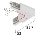 3~ Eutrac Onetrack L-coupler inside, black
