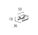 99-075-6 3-pendant clip 50mm white