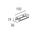 99-123-6 3-pendant coupler 100mm white