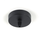 Mounting connecting box Ø 80mm matt black texture