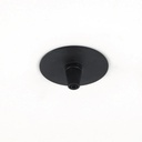 Recessed connecting box Ø 60mm matt black texture